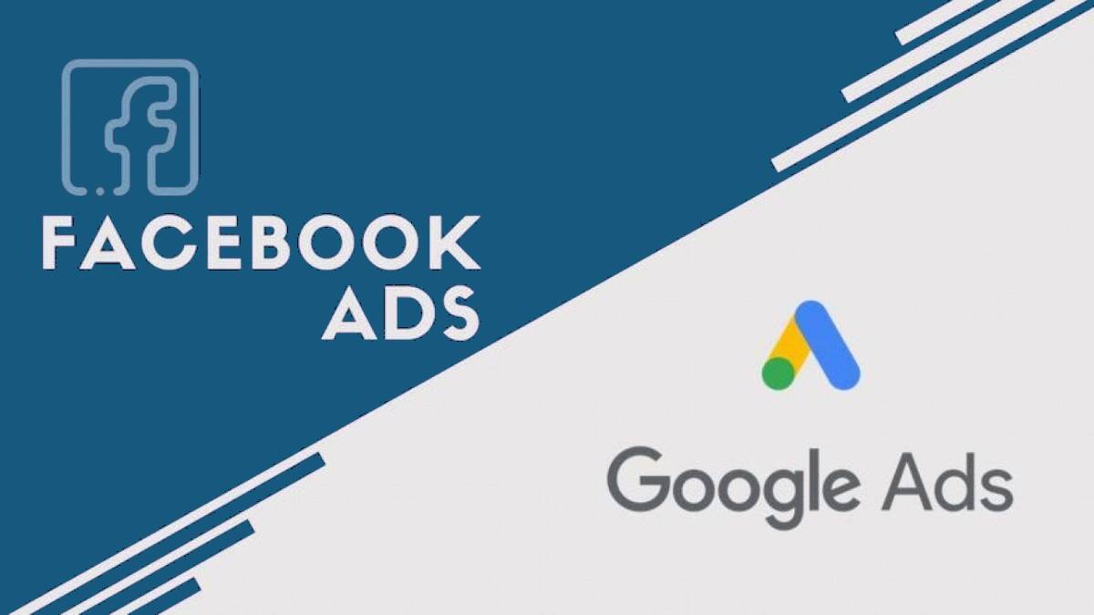 a blue and white logo of facebook ads